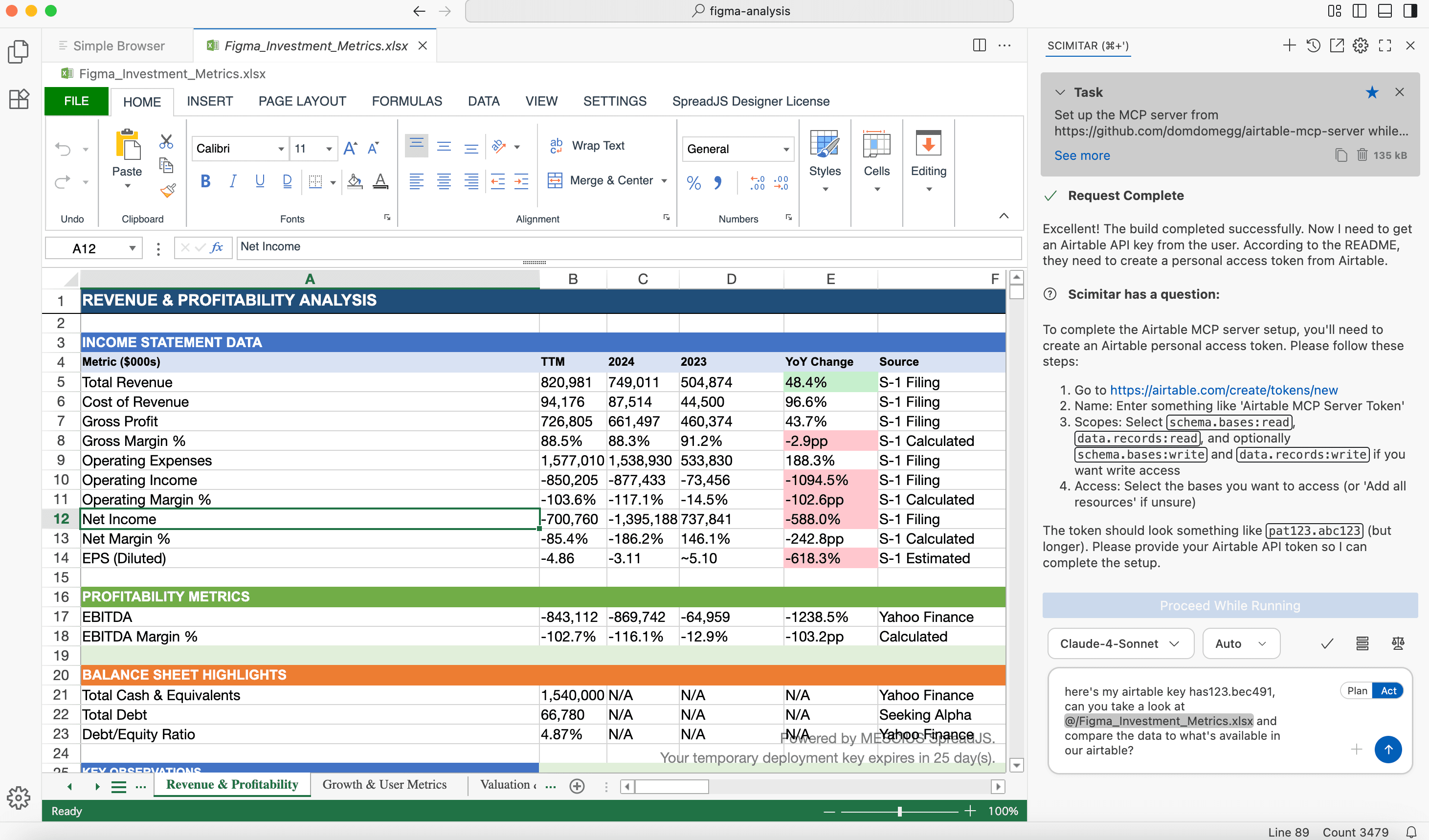 Scimitar Context Feature Screenshot